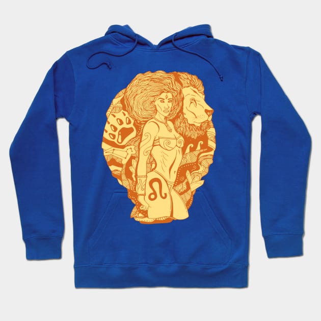 Terracotta Leo Beauty Hoodie by kenallouis